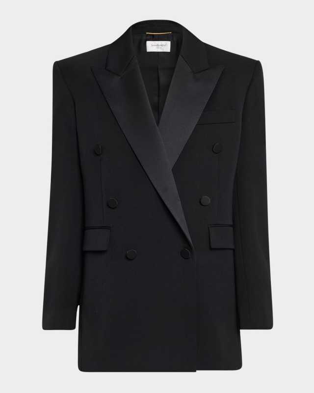 Double-Breasted Tuxedo Jacket
